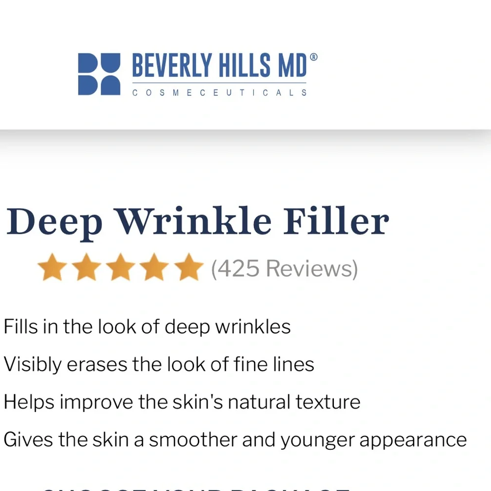 Beverly Hills MD Deep Wrinkle Filler